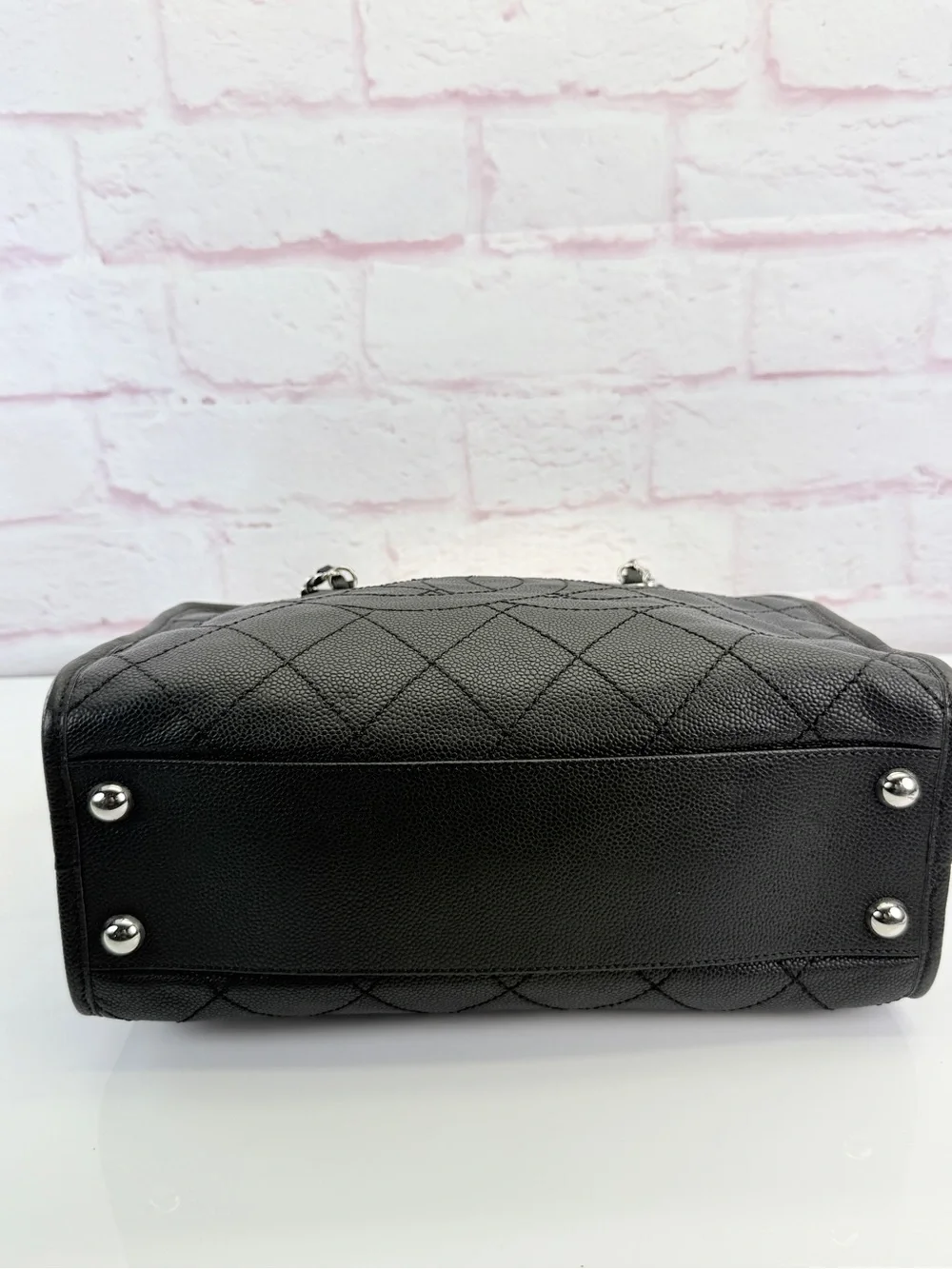 Chanel Deauville Bowling Bag Quilted Caviar Medium